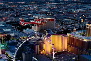 Las Vegas: Nachtelijke helikoptervlucht over de Las Vegas Strip
