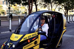 Las Vegas: Self-Drive Strip Tour in an Electric EVR car