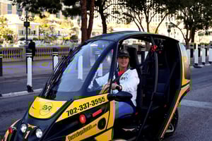 Las Vegas: Self-Drive Strip Tour in an Electric EVR car