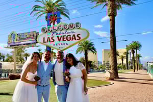 Las Vegas Strip Limo Tour with Champagne and Photos