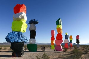 ラスベガス：ラスベガスの看板 + 7 つの魔法の山 + 写真撮影