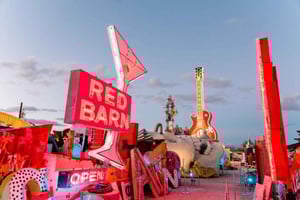 Las Vegas: Aftentur til Neon Museum og bustur i åben bus