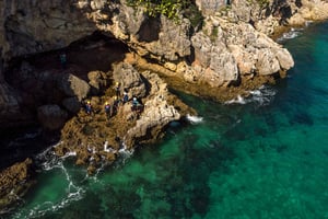 Arrábida: Setubal, Sesimbra Coasteering & Speedboat Tour