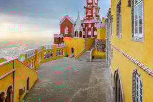 From Lisbon - Sintra and Estoril Trip with Pena Palace Entry