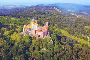 From Lisbon - Sintra Pena Palace Cascais 8-People Group Tour
