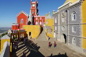 From Lisbon - Sintra Pena Palace Cascais 8-People Group Tour
