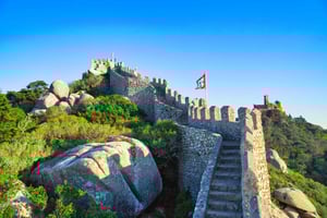 From Lisbon - SINTRA, Queluz, Monserrate, Castelo dos Mouros, and Azenhas do Mar