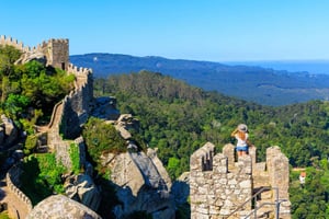 From Lisbon - SINTRA, Queluz, Monserrate, Castelo dos Mouros, and Azenhas do Mar