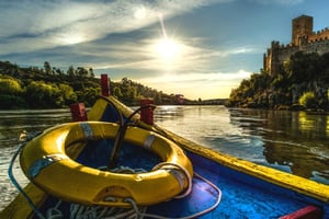 From Lisbon - Tomar, Christ Convent & Almourol Castle Tour