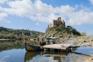 From Lisbon - Tomar, Christ Convent & Almourol Castle Tour
