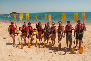 Arrábida Kayak & Wild Beach Snorkeling Pickup Option