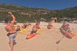 Arrábida Kayak & Wild Beach Snorkeling Pickup Option