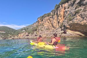 Arrábida Kayak & Wild Beach Snorkeling Pickup Option