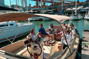 Lisbon, Boat Sunset Port Wine Tasting & Traditional Snacks