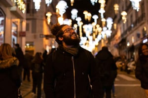 Lisbon: Christmas Lights TukTuk Tour + Wonderland Drop-Off