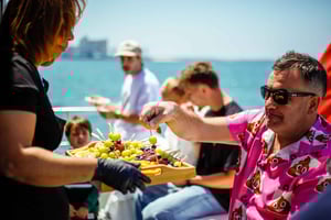 Cruise to the Beach with BBQ, Open Bar and Music