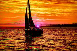 Daytime or Sunset Boat Cruise with History and Wine