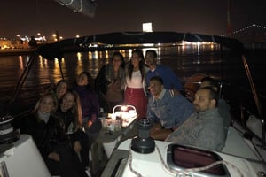 Luxury Sailboat Cruise at Night