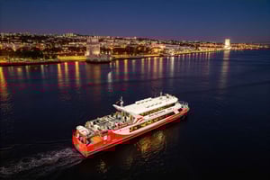 Lisbon Night Cruise: Illuminated Sights on the Tagus River