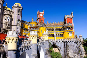 Pena Palace, Sintra, Roca & Cascais by Van