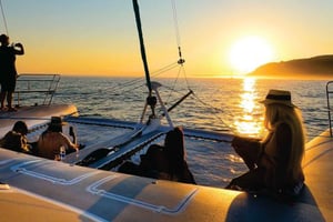 Sunset and Wine Luxury Catamaran Cruise