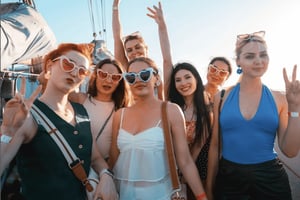 Sunset Boat Party Cruise with Music & Drinks