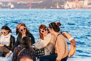 Sunset Catamaran Boat Tour with Music and Drinks