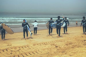 Surfing Lesson on Costa de Caparica Beach
