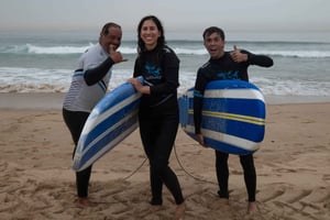 Surfing Lesson on Costa de Caparica Beach