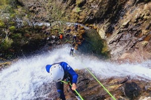 Ribeira das Quelhas: canyoning, Serra da Lousã near Coimbra