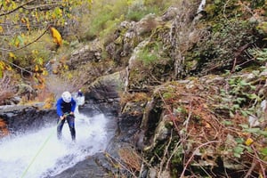 Ribeira das Quelhas: canyoning, Serra da Lousã near Coimbra