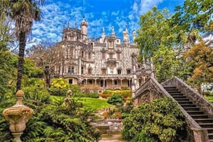 Sintra:Pena Palace,Moorish Castle & Q-Regaleira Private Tour