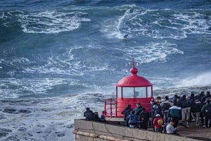 From Lisbon: Nazaré – Portugal’s Giant Waves Surf Tour