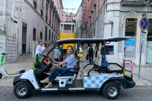 Lisbonne : Visite touristique guidée en Eco Tuk Tuk