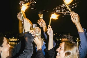 リスボン：大晦日船上パーティー（ドリンク、音楽、花火付き）