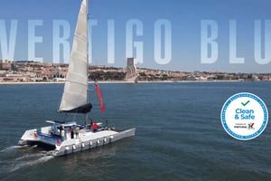 Lisbon: Private Catamaran Charter for up to 18-People