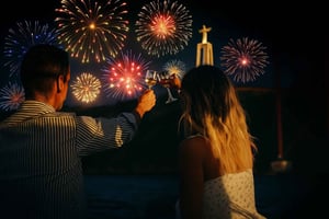 Lisbon: Private New Year’s Eve Sail with Champagne & Food