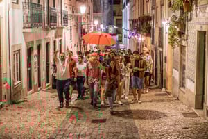 Lisbon: Pub Crawl with Open Bar (Premium Upgrade Available)