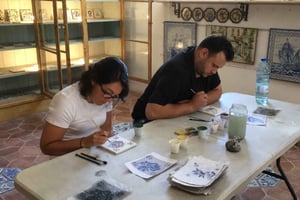 Les tuiles et les contes de Lisbonne : Visite d'une jounée et atelier de fabrication de carreaux de faïence