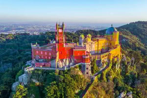 Lisboa: Palacio de la Pena, Castillo de los Moros, Qta. Regaleira y Sintra
