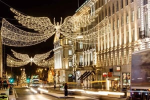 London: Lichtertour, Mince Pies und Festtagsgetränke