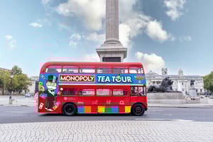 London: MONOPOLY Afternoon Tea Tour Bus