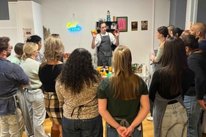 マドリード中心部：サングリアワークショップ＆地元チーズの試飲会