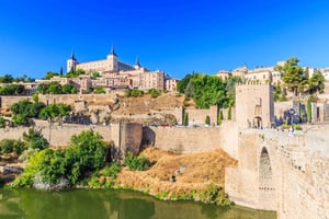 Fra Madrid: Privat dagsudflugt til Toledo og La Manchas vindmøller