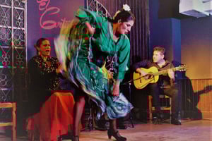 Madrid: Lokalt flamenco-show på El Cortijo