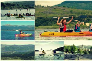 マドリード発、山湖カヌー体験