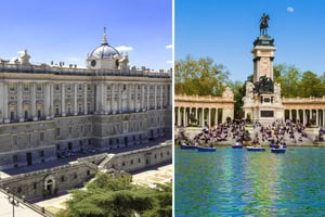 Kongepaladset i Madrid Skip-the-Line og Retiro Park Tour
