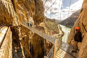 Z Costa del Sol & Malaga: Caminito del Rey wycieczka z przewodnikiem