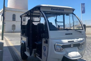 Malaga : visite nocturne de Noël et lumières en Tuk Tuk