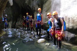 From Estepona: Guadalmina River Guided Canyoning Adventure